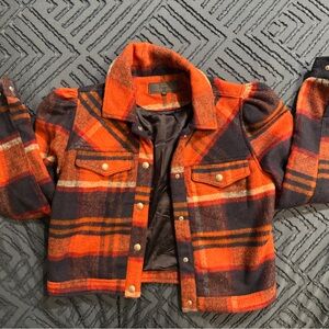 Blank NYC Red and Navy Plaid Jacket